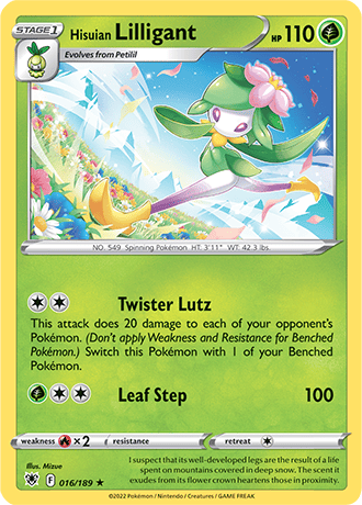 Hisuian Lilligant  16/189 Pokémon TCG Astral Radiance