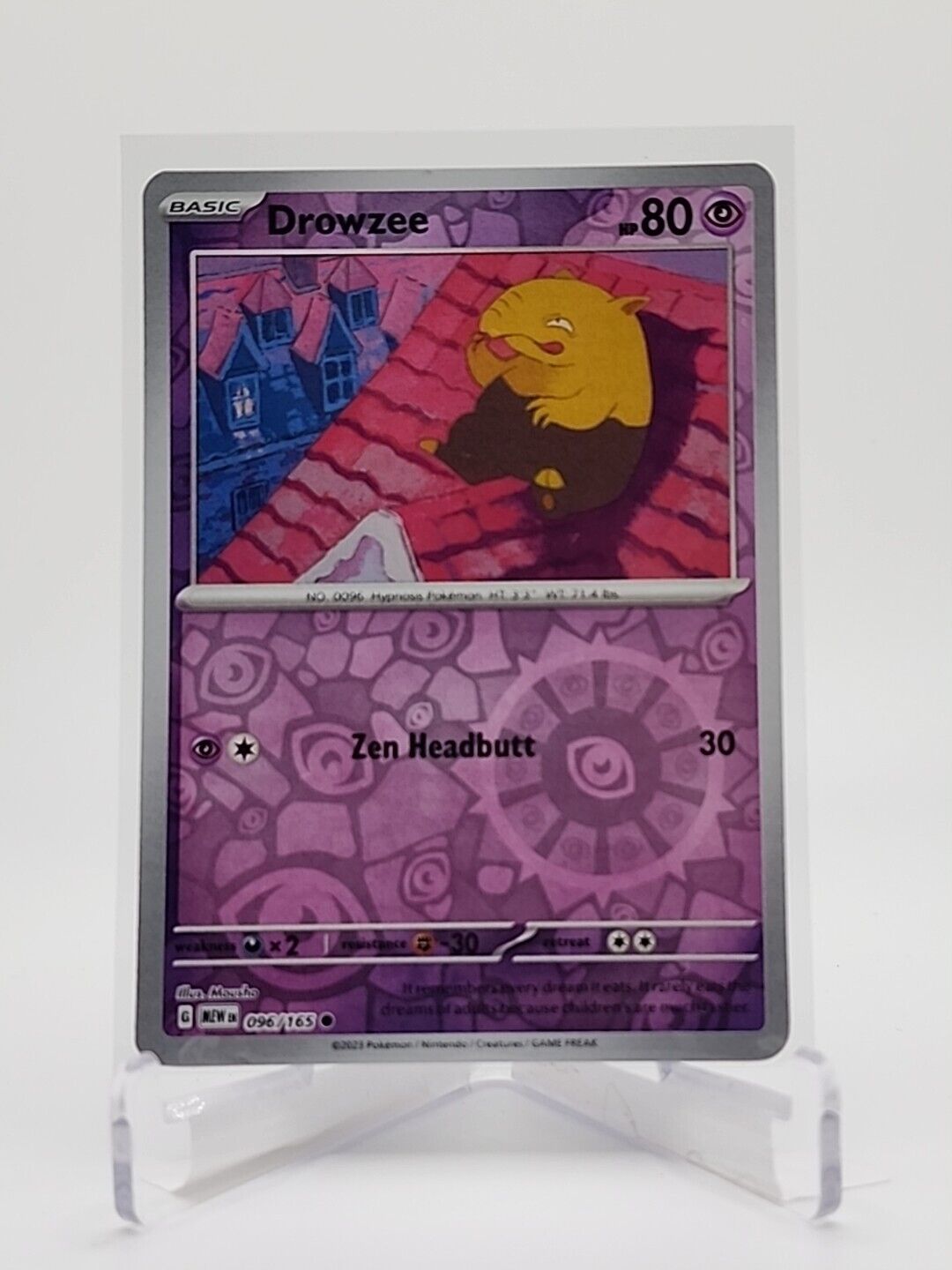 96/165 Drowzee [Reverse Holo]  Pokémon TGC Scarlet & Violet - 151