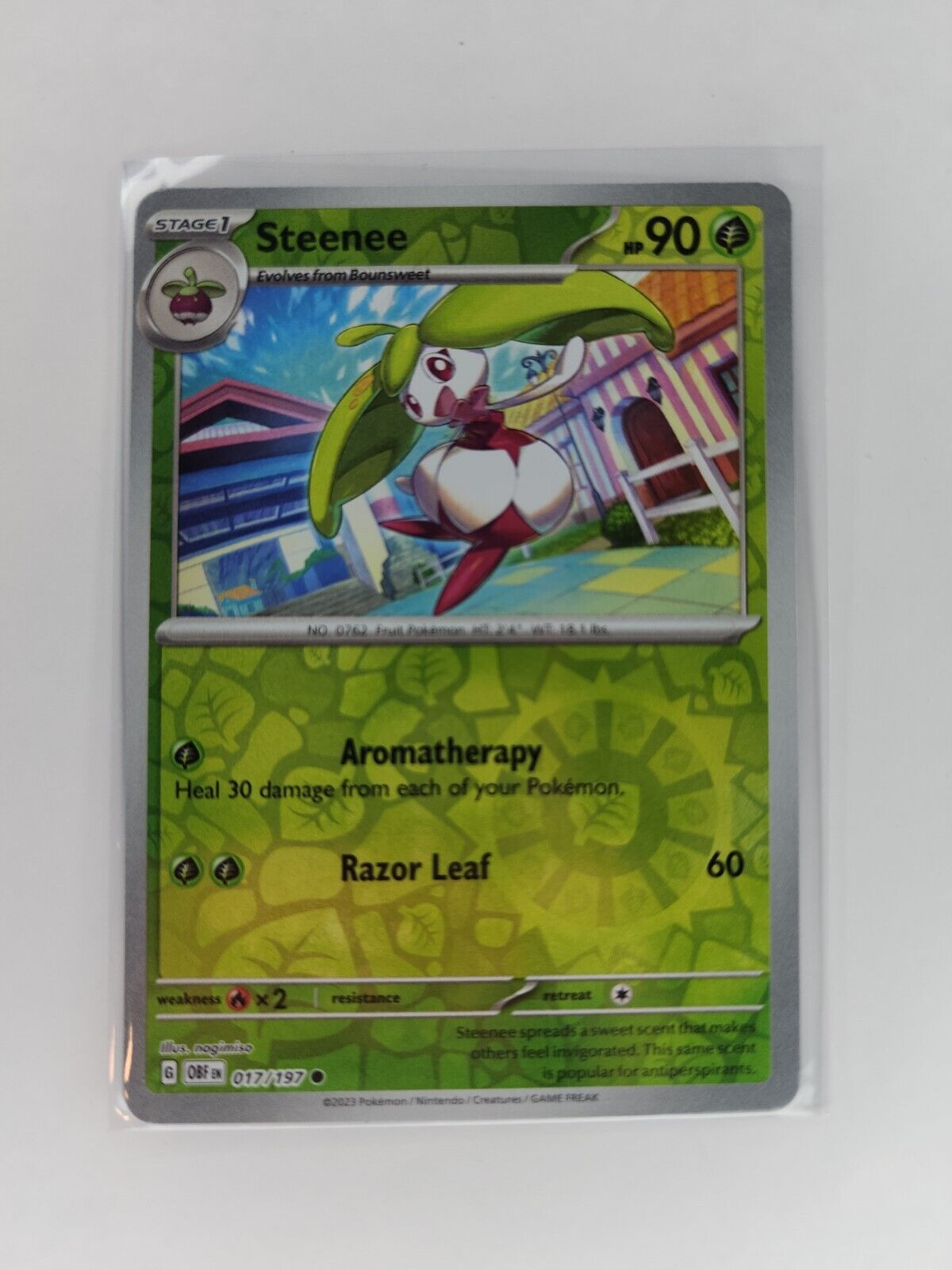 Steenee [Reverse Holo] 17/197 Pokémon TGC Obsidian Flames