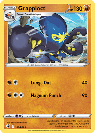 Grapploct  153/264 Pokémon TCG Fusion Strike