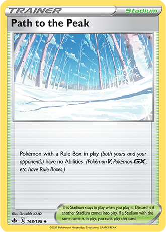 Path to the Peak [Reverse Holo]  148/203 Pokémon TCG Chilling Reign