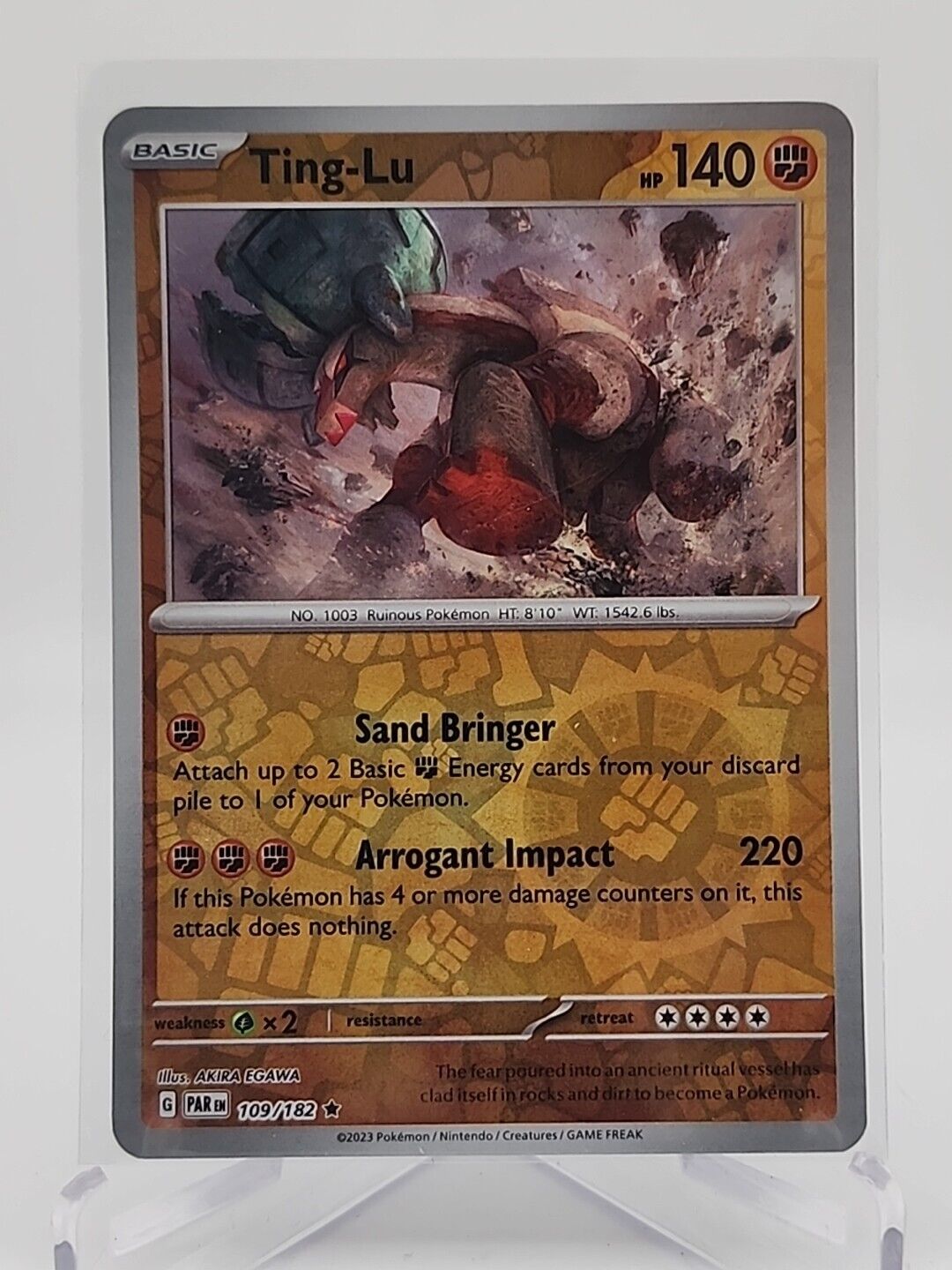 Ting-Lu [Reverse Holo]  109/182 Pokémon TCG Paradox Rift