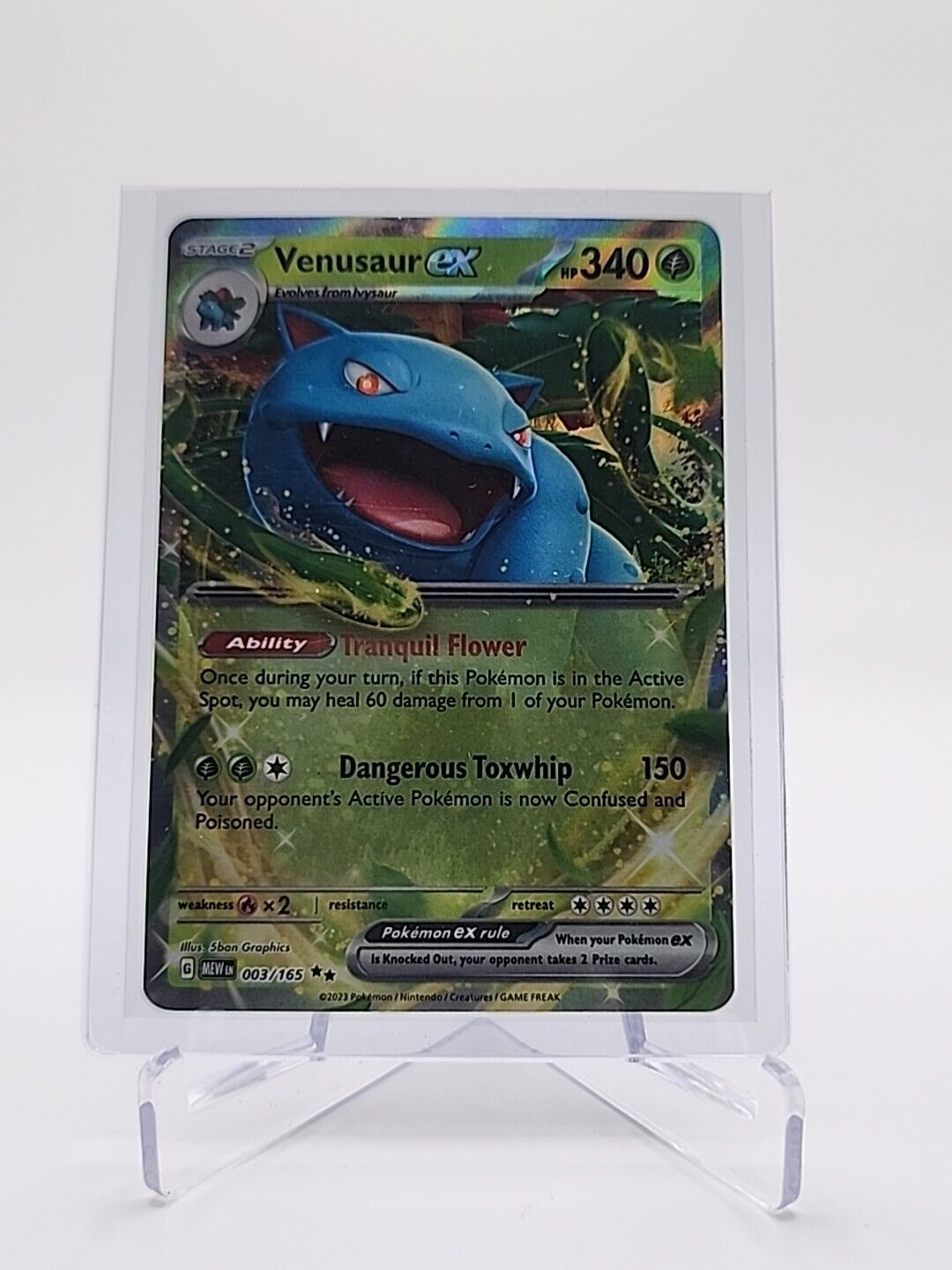 3/165 Venusaur ex  Pokémon TGC Scarlet & Violet - 151