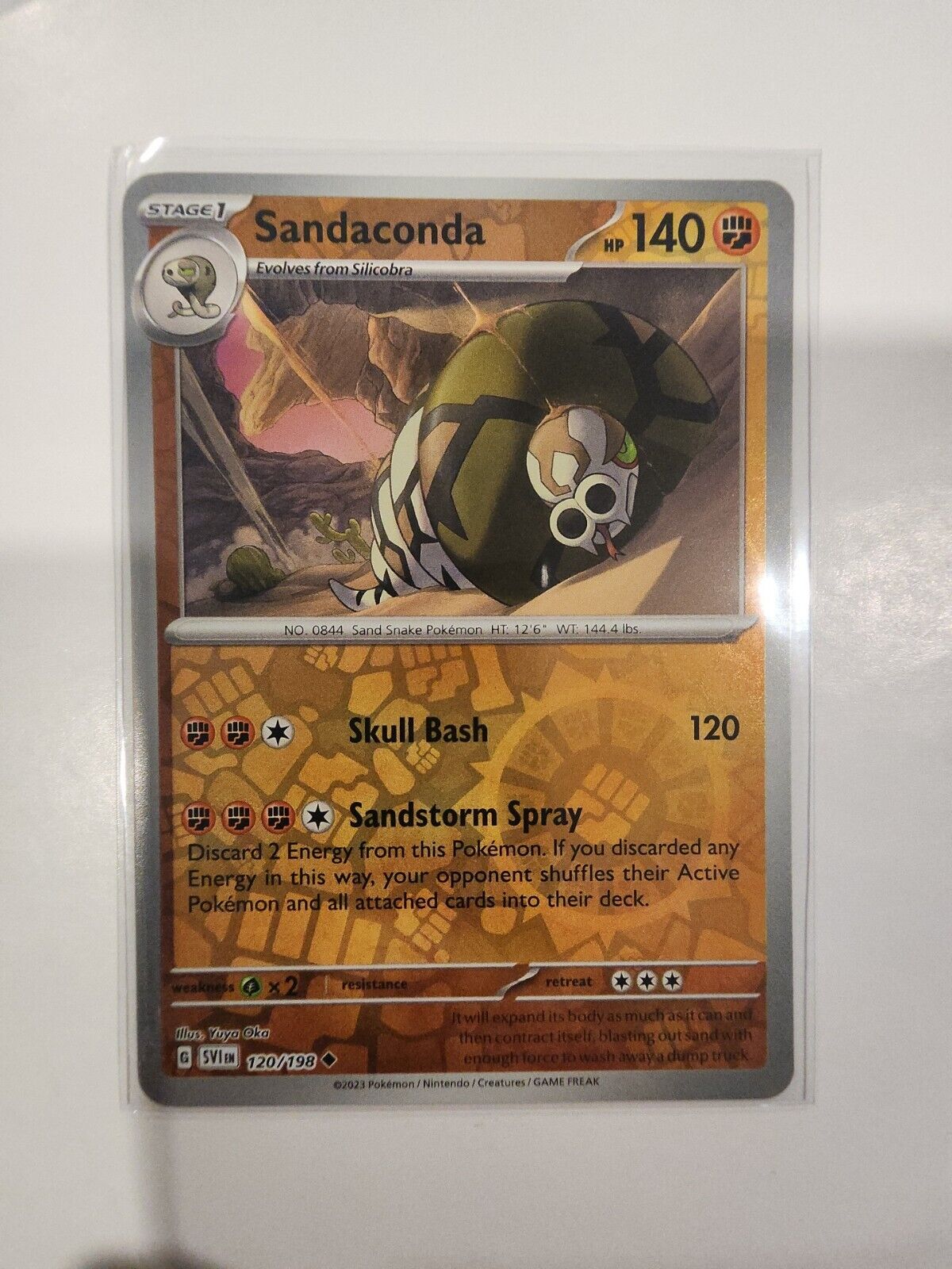 Sandaconda [Reverse Holo] 120/198 Pokémon TGC Scarlet & Violet