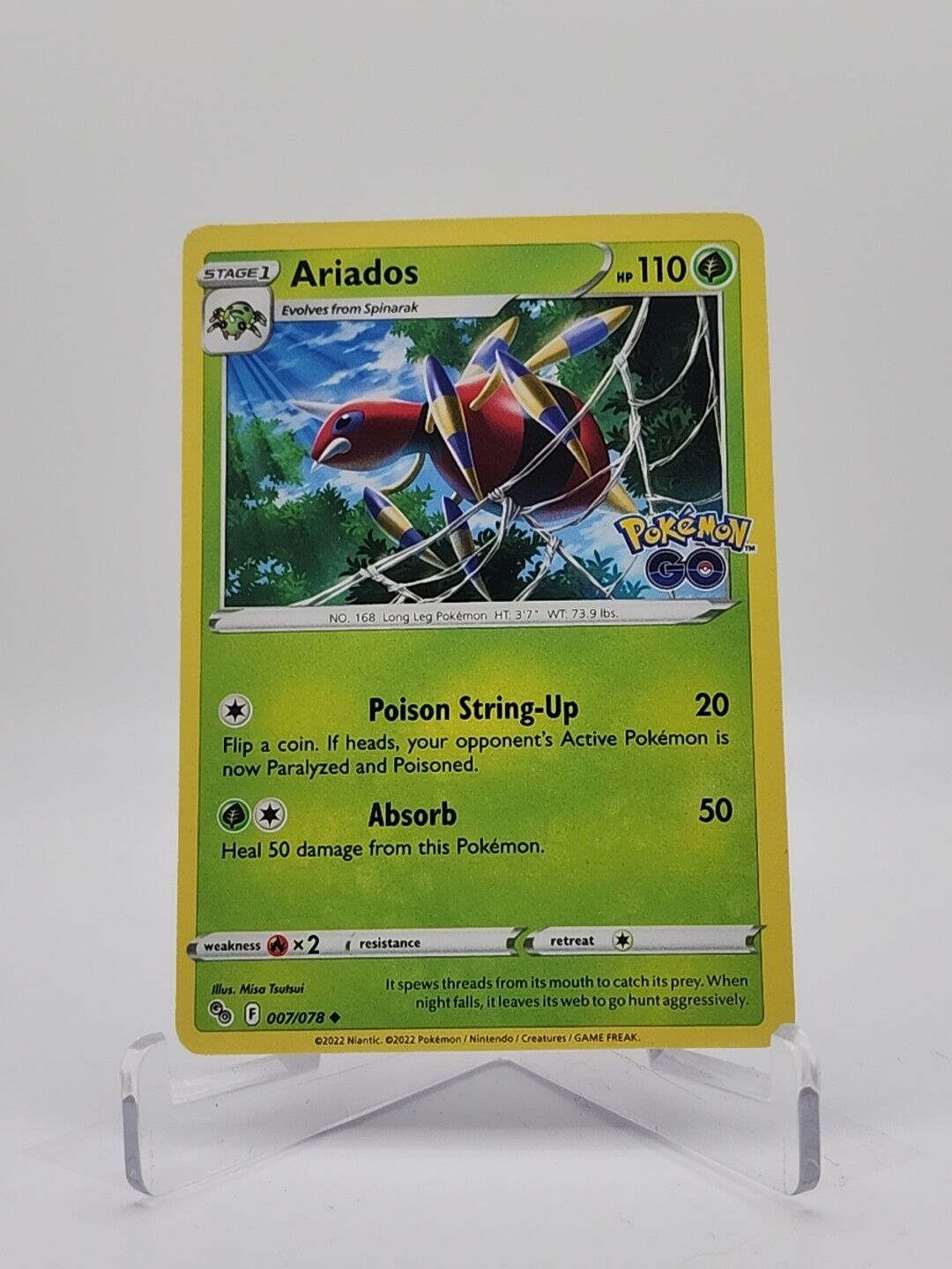 Ariados 7/78 Pokémon TGC Pokemon Go