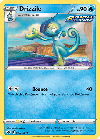 Drizzile  42/203 Pokémon TCG Chilling Reign