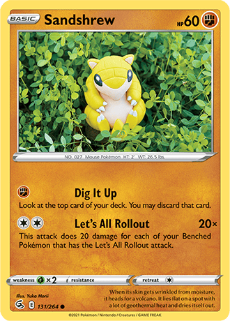 Sandshrew  131/264 Pokémon TCG Fusion Strike