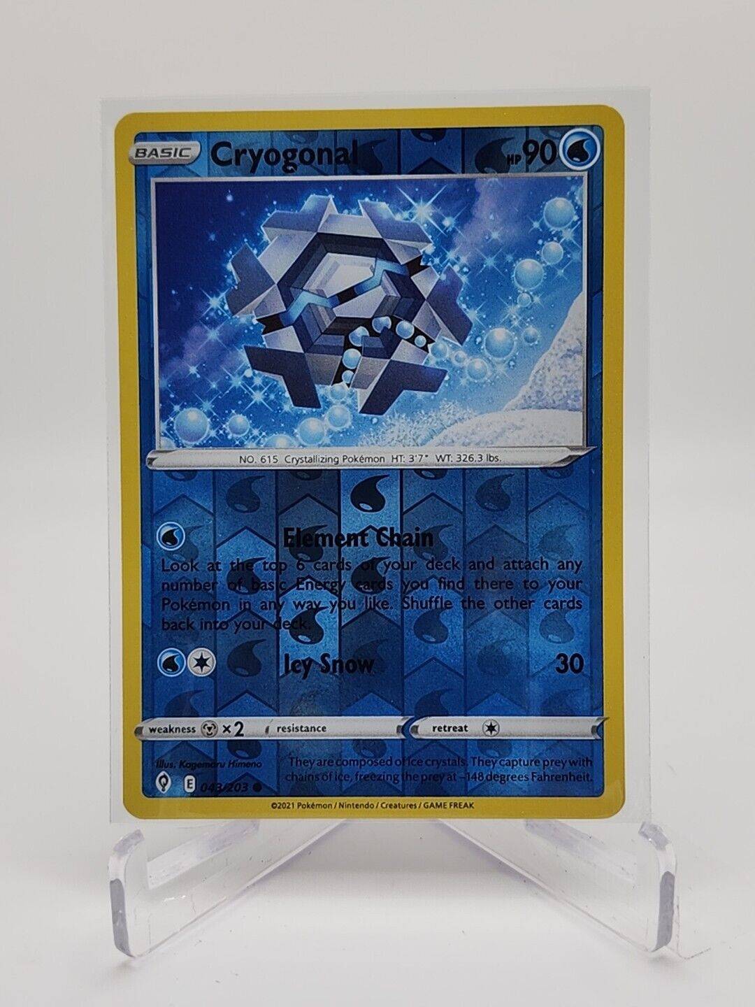 Cryogonal [Reverse Holo]  43/203 Pokémon TCG Evolving Skies