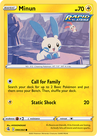 Minun  90/264 Pokémon TCG Fusion Strike