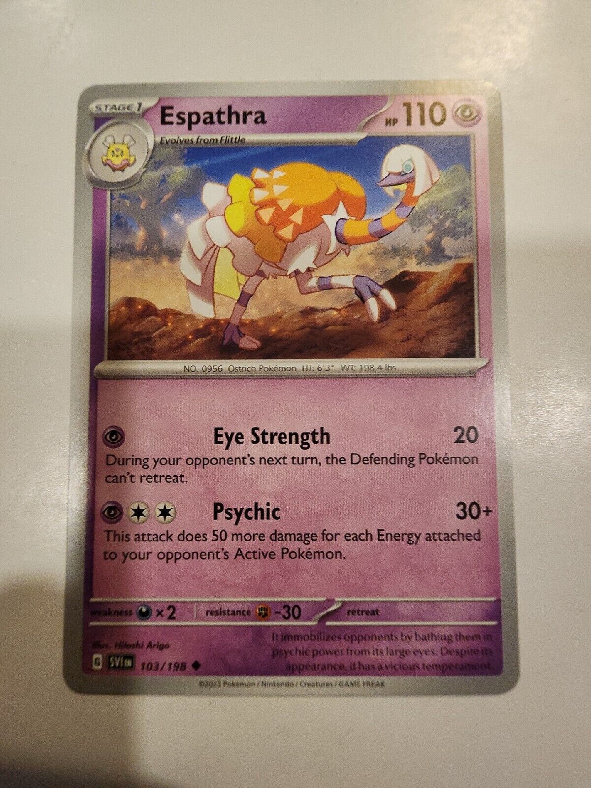 Espathra 103/198 Pokémon TGC Scarlet & Violet