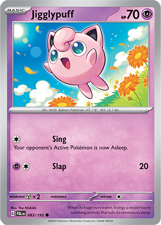 Jigglypuff [Reverse Holo]  83/193 Pokémon TCG Paldea Evolved