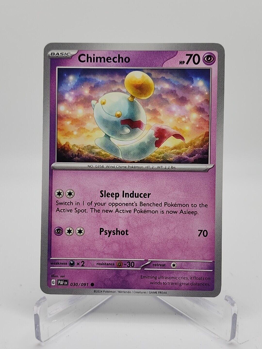 Chimecho  30/91 Pokémon TCG Paldean Fates