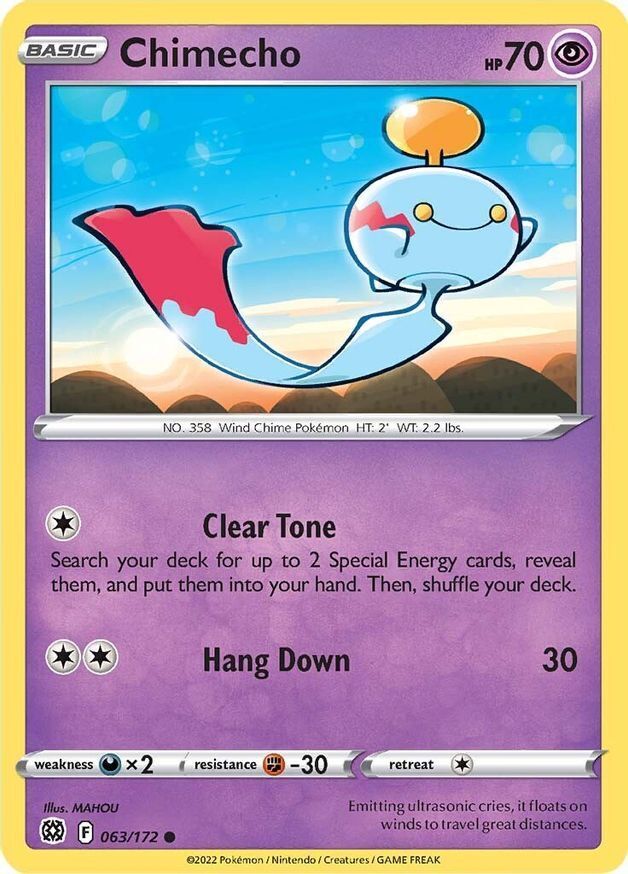 Chimecho  63/172 Pokémon TCG Brilliant Stars