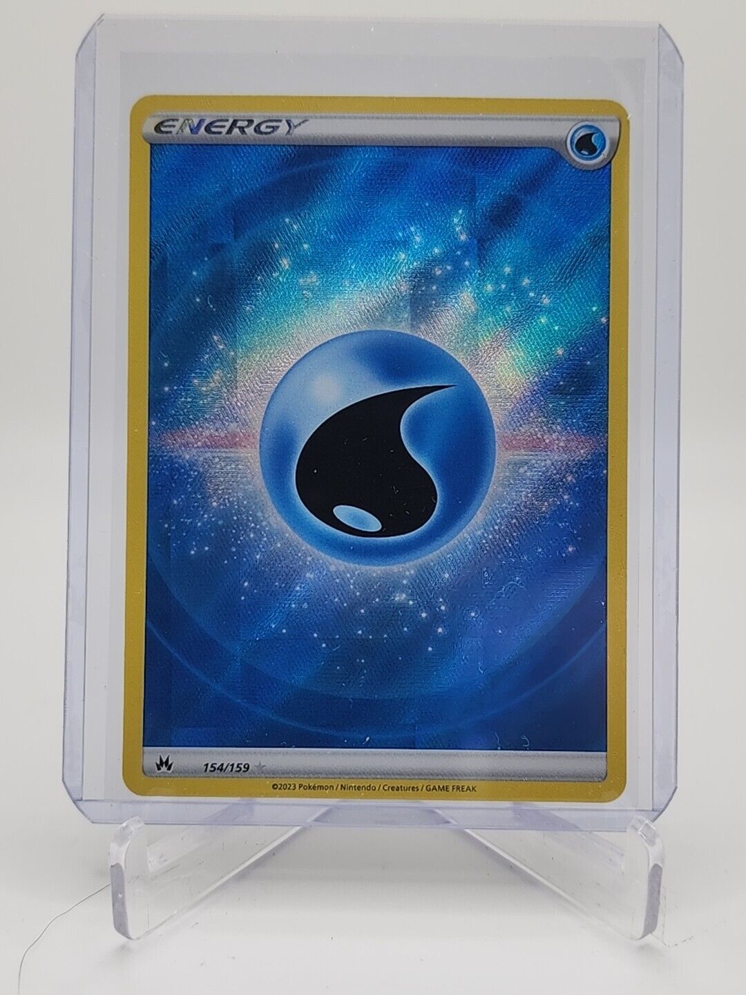 Water Energy [Holo]  154/159 Pokémon TCG Crown Zenith