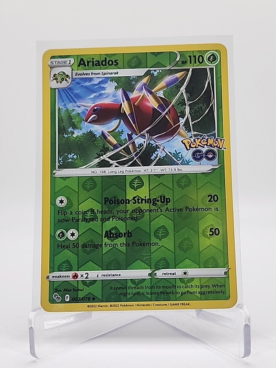 Ariados [Reverse Holo] 7/78 Pokémon TGC Pokemon Go