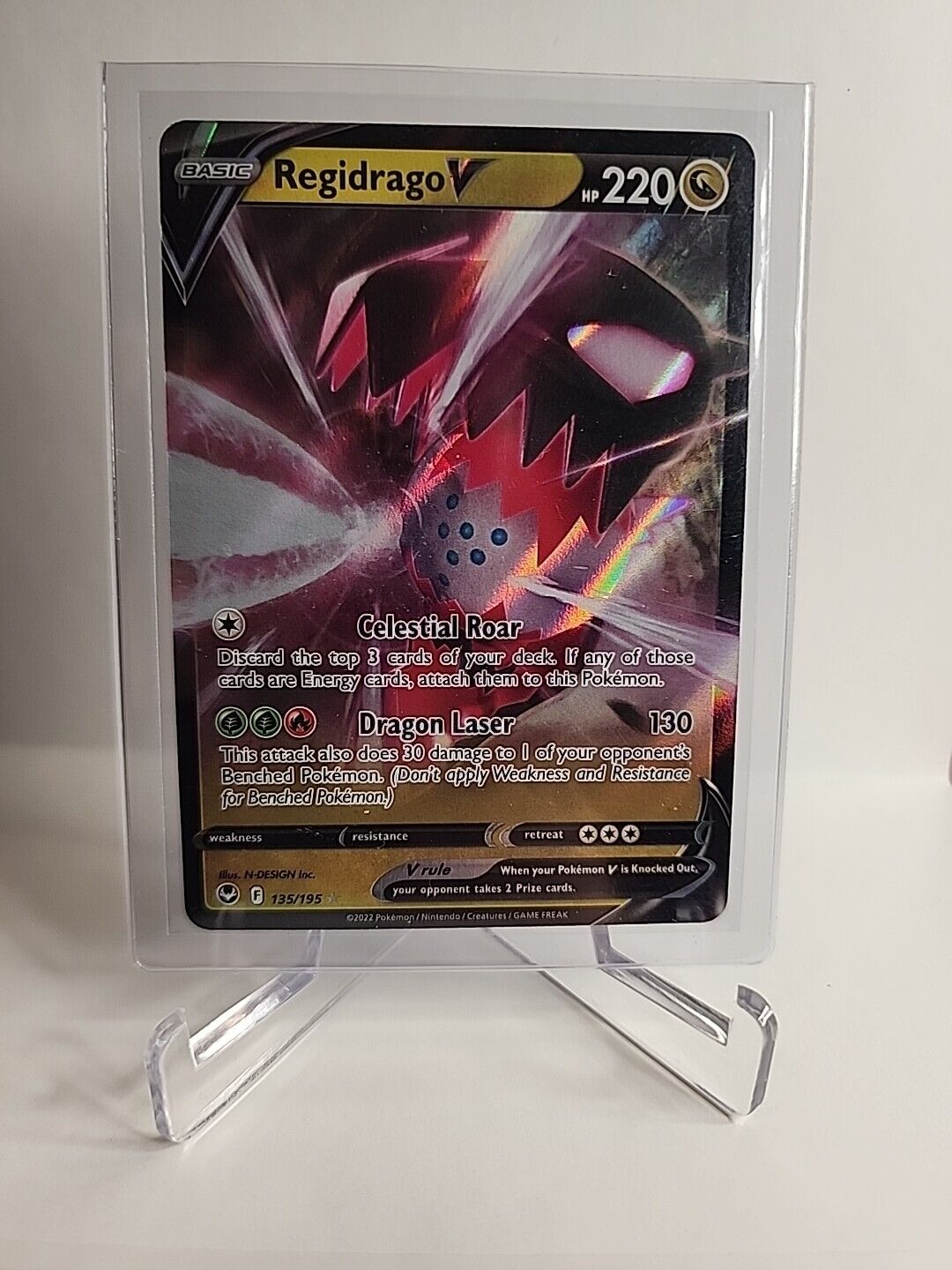 Regidrago V 135/195 Pokémon Cards Silver Tempest