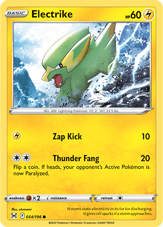 Electrike  54/196 Pokémon TCG Lost Origin