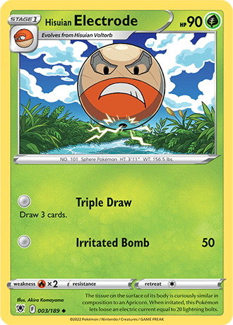 Hisuian Electrode  3/189 Pokémon TCG Astral Radiance