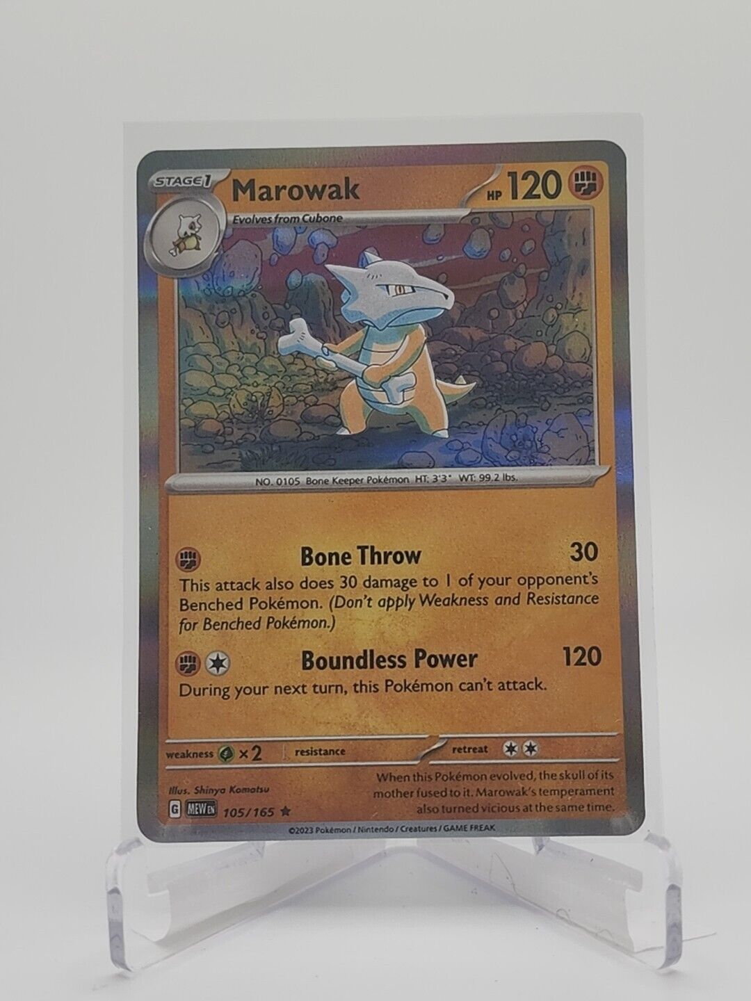 105/165 Marowak  Pokémon TGC Scarlet & Violet - 151