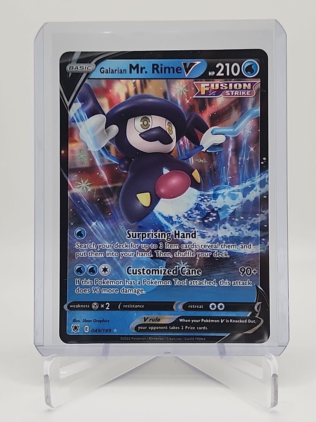 Galarian Mr. Rime V  49/189 Pokémon TCG Astral Radiance