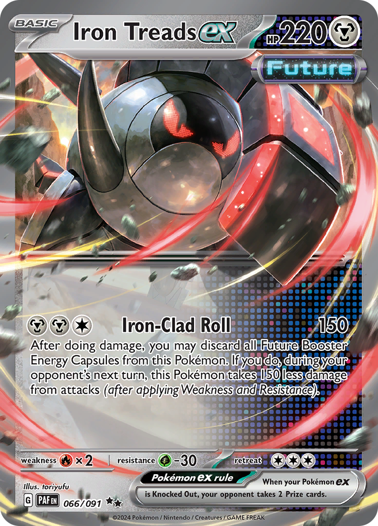 Iron Treads ex [Holo]  66/91 Pokémon TCG Paldean Fates