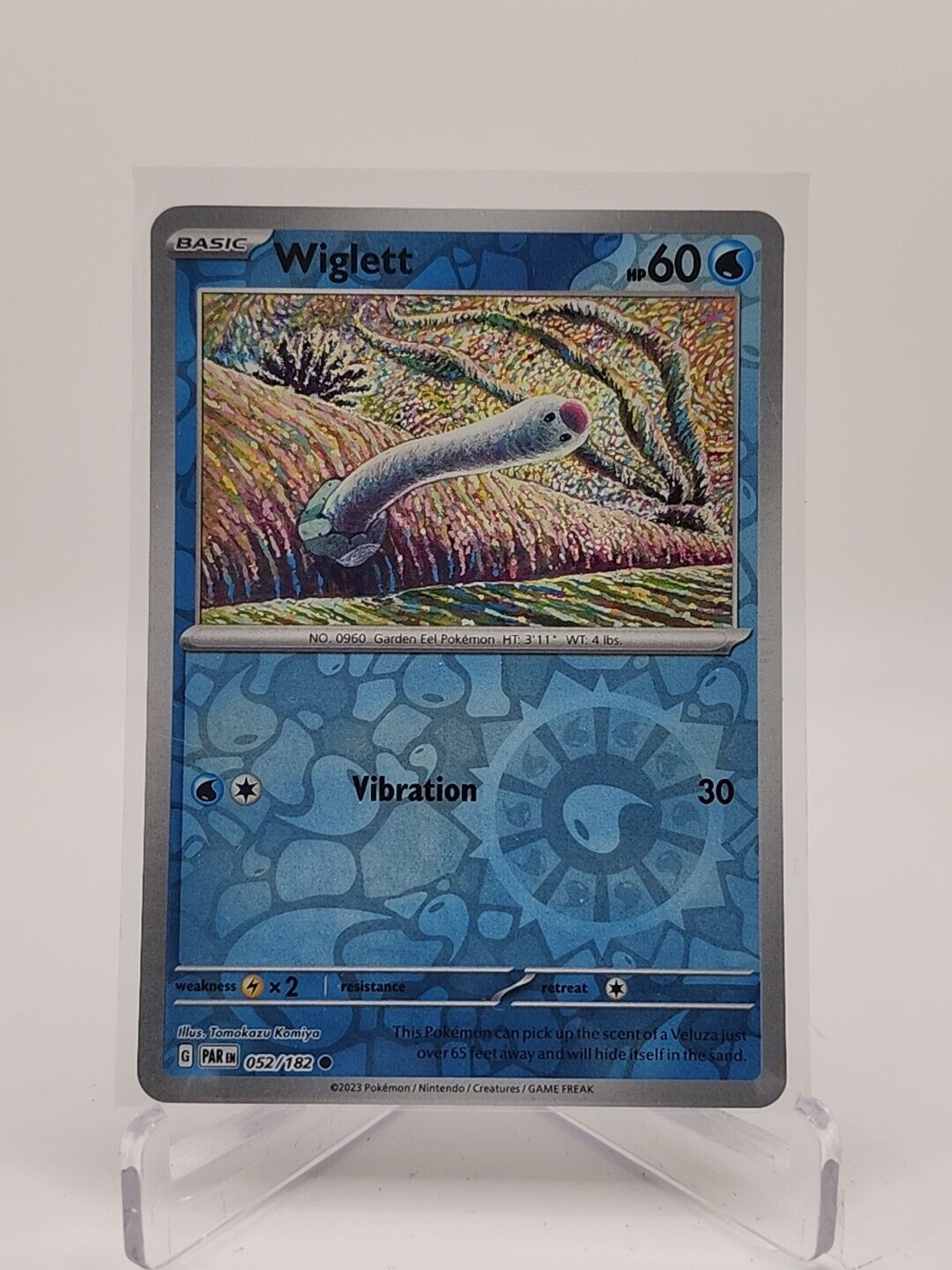 Wiglett [Reverse Holo]  52/182 Pokémon TCG Paradox Rift