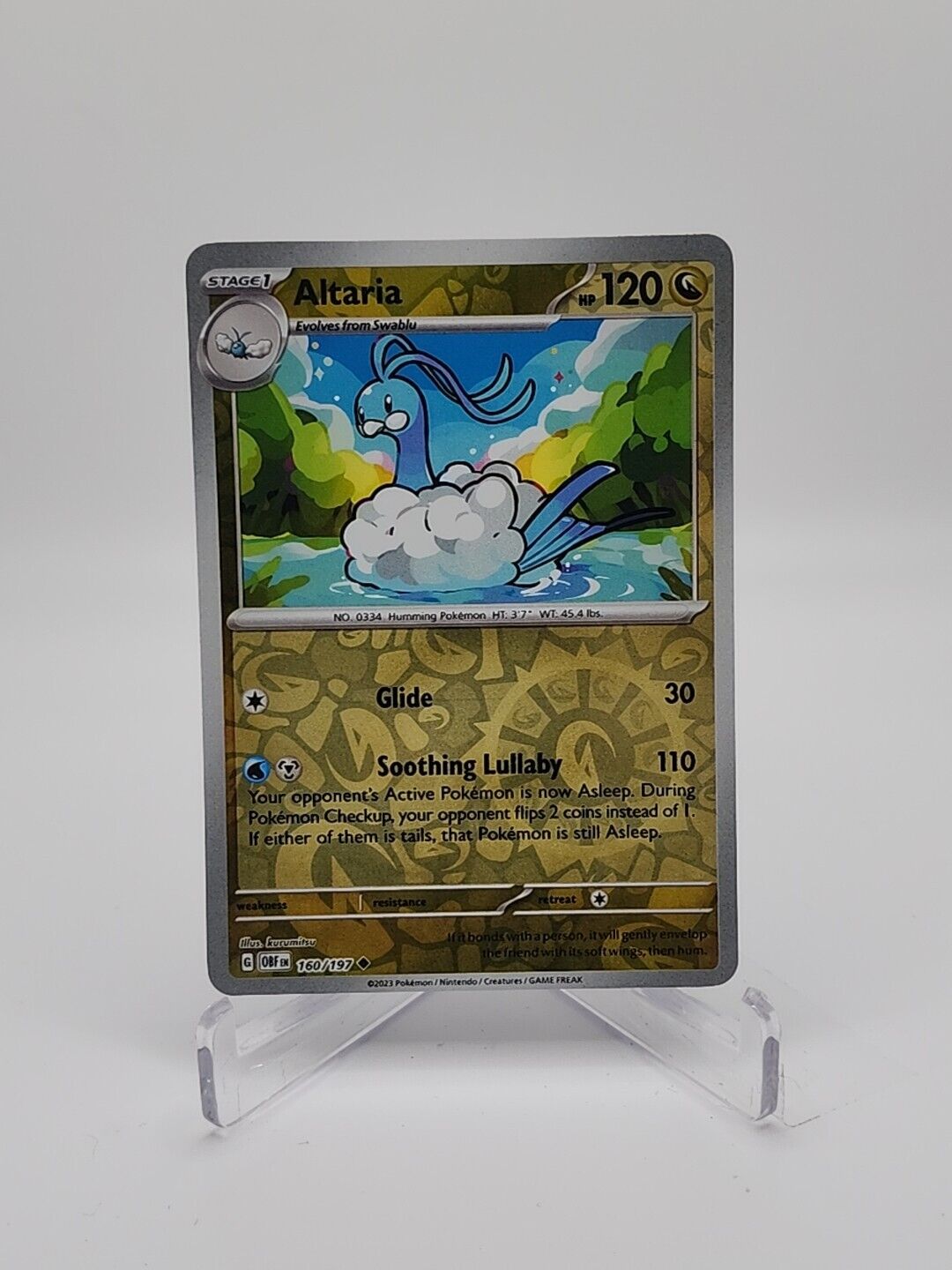 160/197 Altaria [Reverse Holo] Pokémon TCG Obsidian Flames