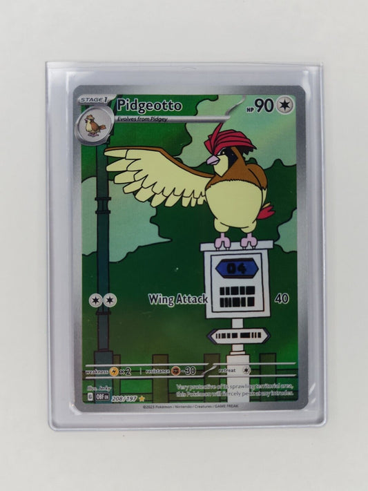 Pidgeotto 208/197 Pokémon TGC Obsidian Flames