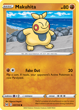 Makuhita  97/196 Pokémon TCG Lost Origin