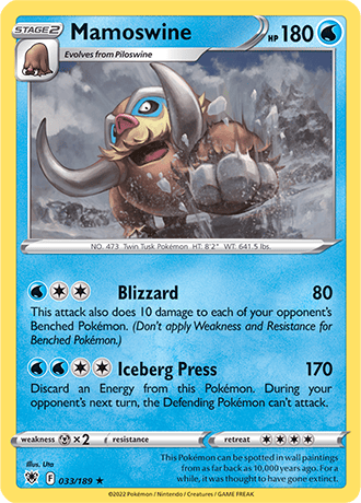 Mamoswine  33/189 Pokémon TCG Astral Radiance