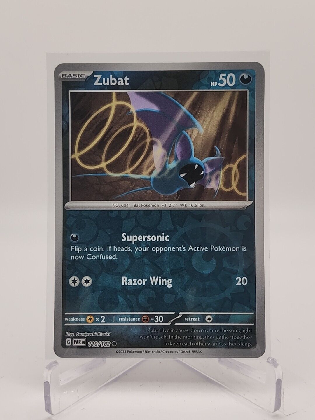 Zubat [Reverse Holo]  110/182 Pokémon TCG Paradox Rift