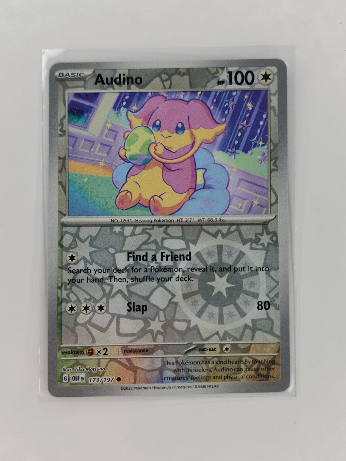 Audino [Reverse Holo] 173/197 Pokémon TGC Obsidian Flames