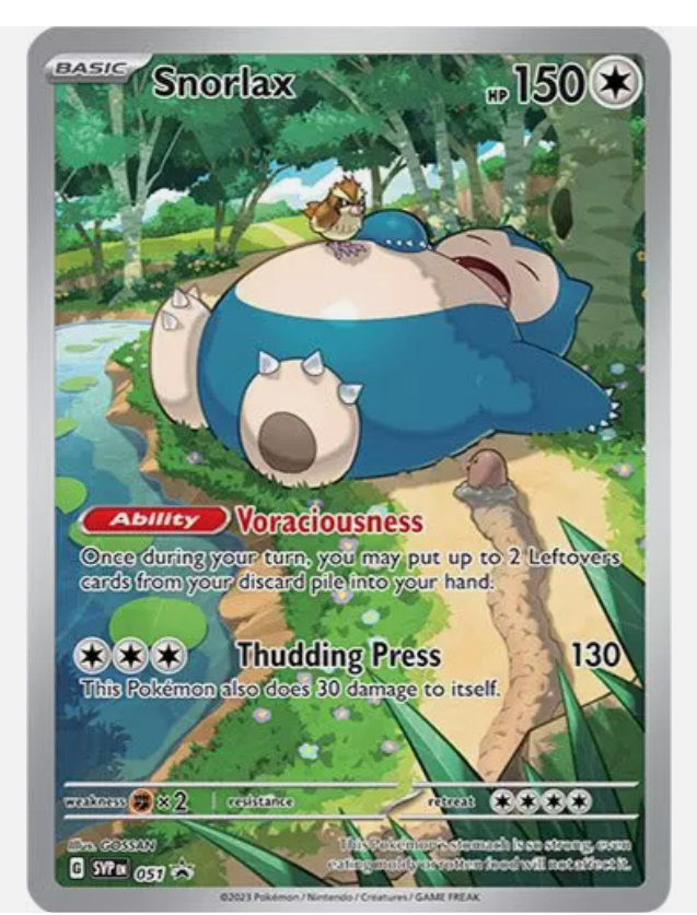 51/100 Snorlax [Black Star Promo] Pokémon TCG Scarlet & Violet - 151