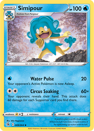 Simipour  69/264 Pokémon TCG Fusion Strike