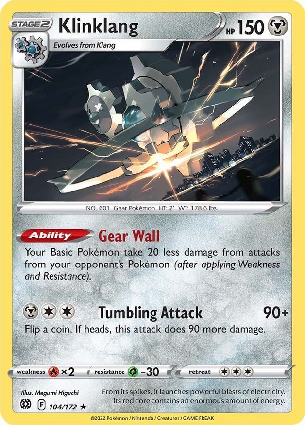 Klinklang  104/172 Pokémon TCG Brilliant Stars