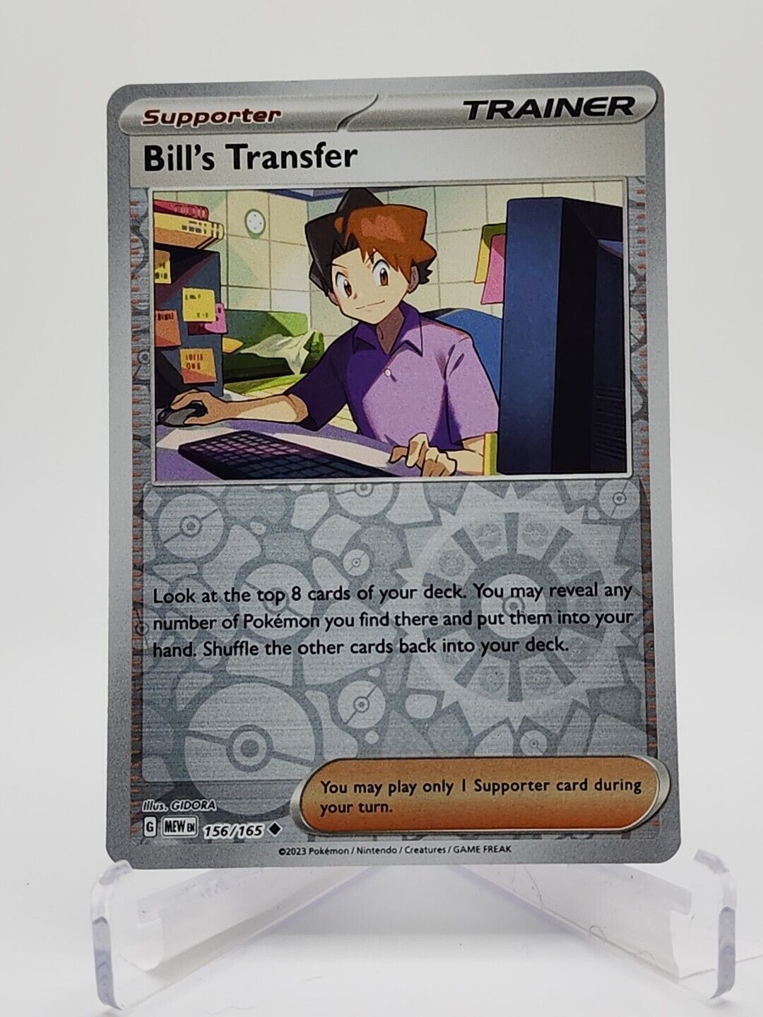 156/165 Bill's Transfer [Reverse Holo]  Pokémon TGC Scarlet & Violet - 151