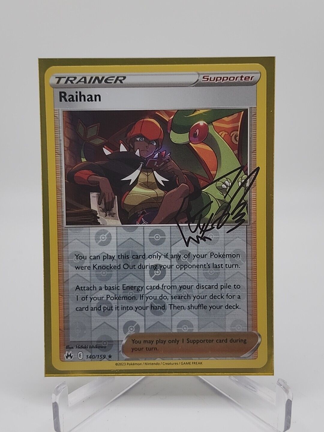 Raihan [Reverse Holo] 140/159 Pokémon TGC Crown Zenith