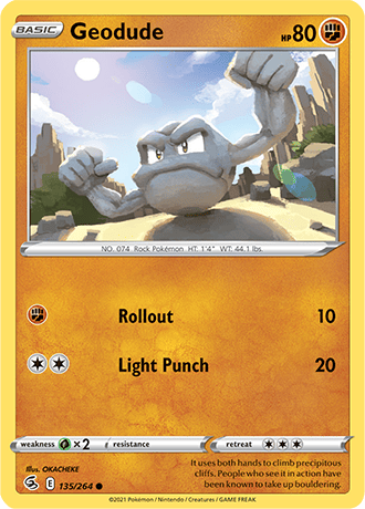 Geodude  135/264 Pokémon TCG Fusion Strike