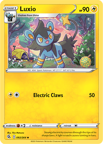 Luxio  92/264 Pokémon TCG Fusion Strike