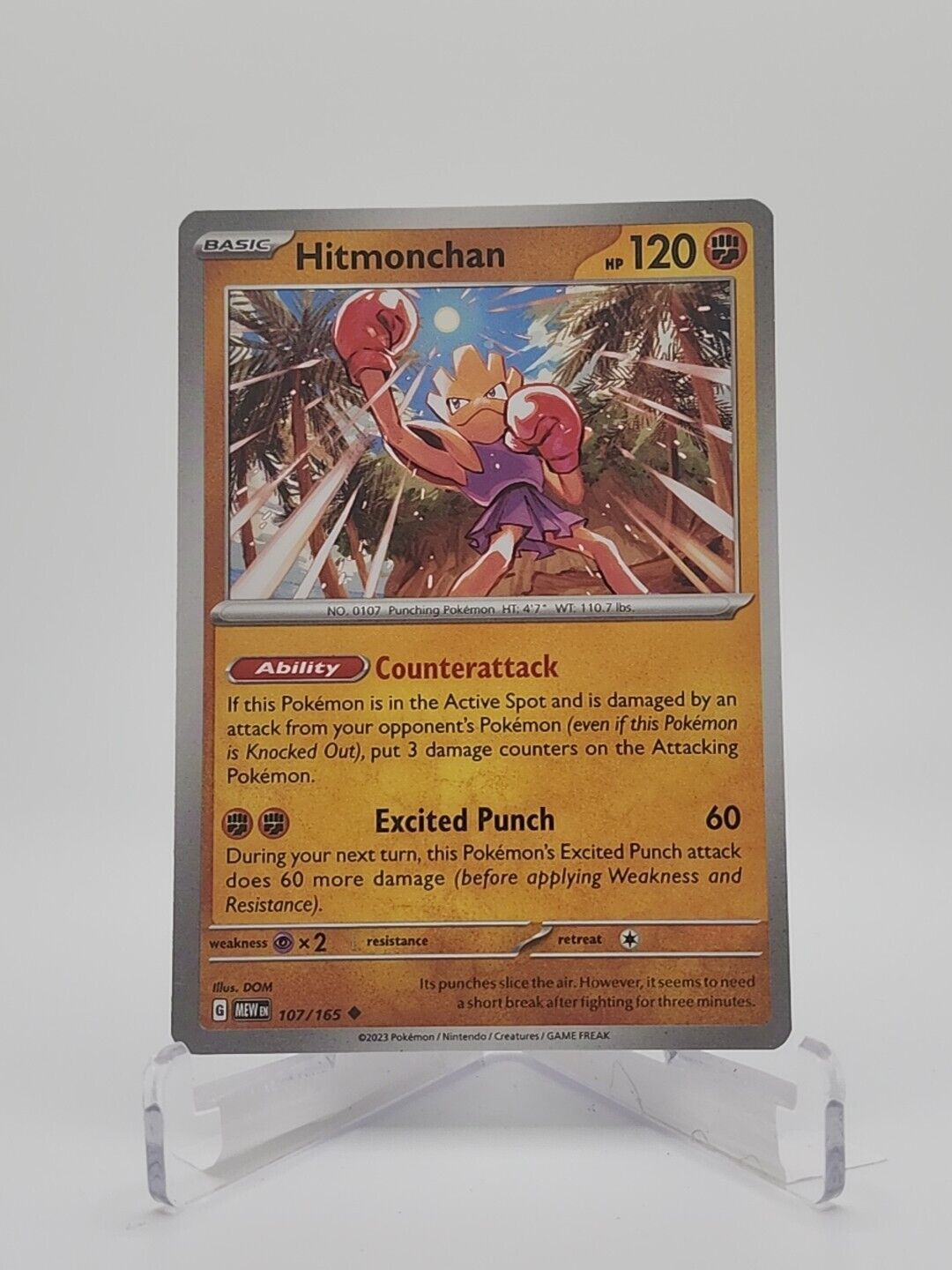 107/165 Hitmonchan  Pokémon TGC Scarlet & Violet - 151