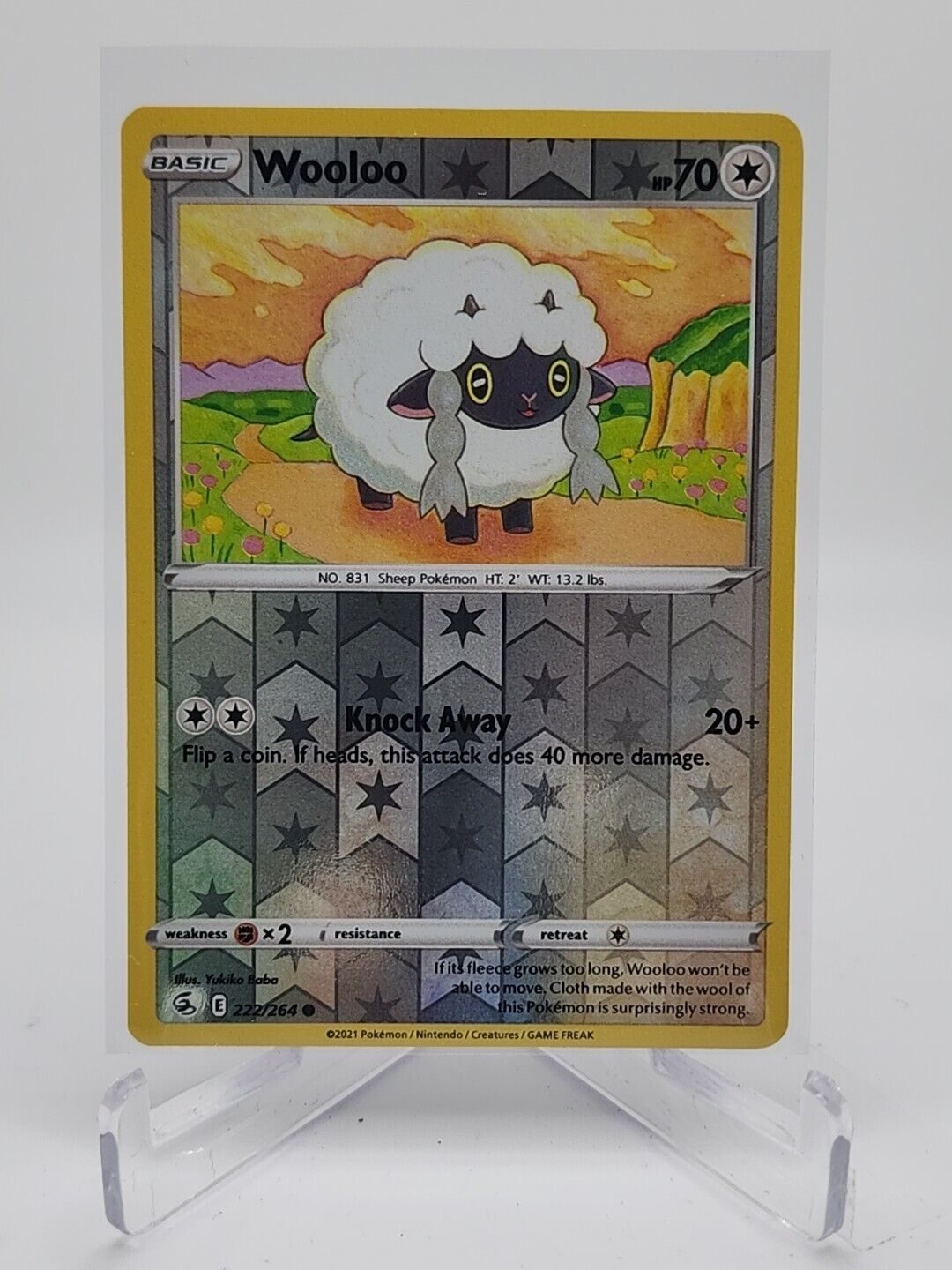 Wooloo [Reverse Holo]  222/264 Pokémon TCG Fusion Strike