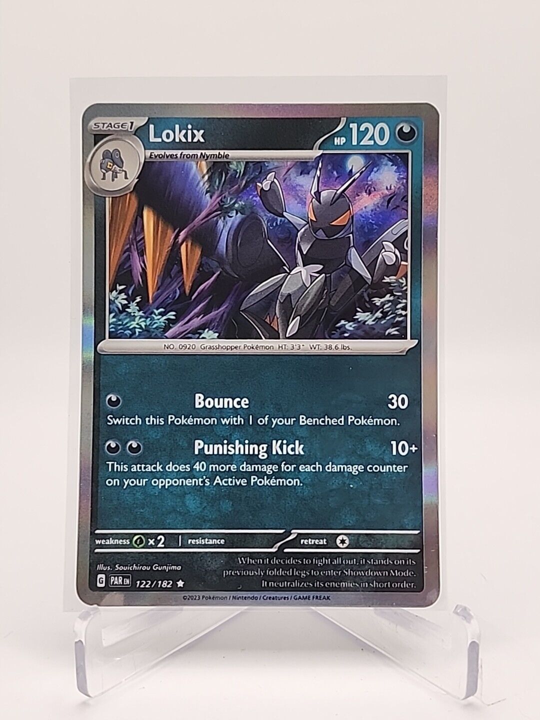 Lokix [Holo]  122/182 Pokémon TCG Paradox Rift