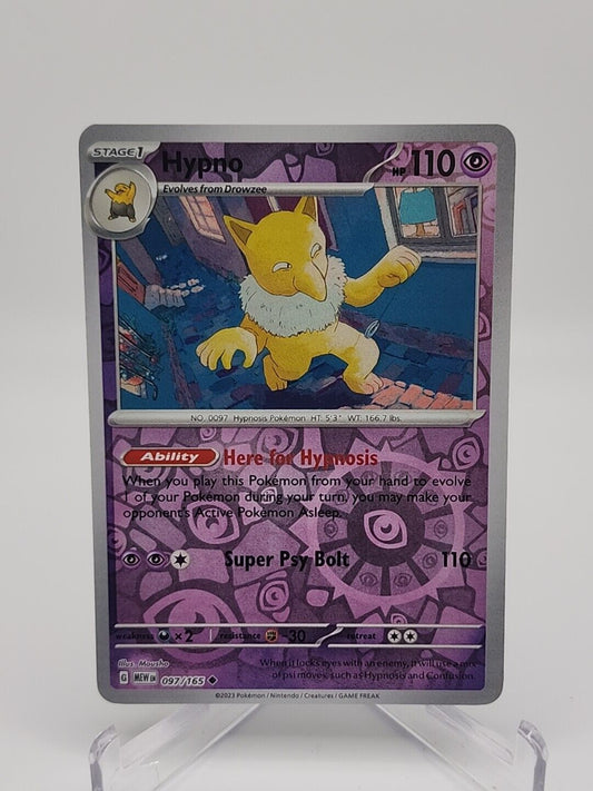 97/165 Hypno [Reverse Holo] Pokémon TCG Scarlet & Violet - 151