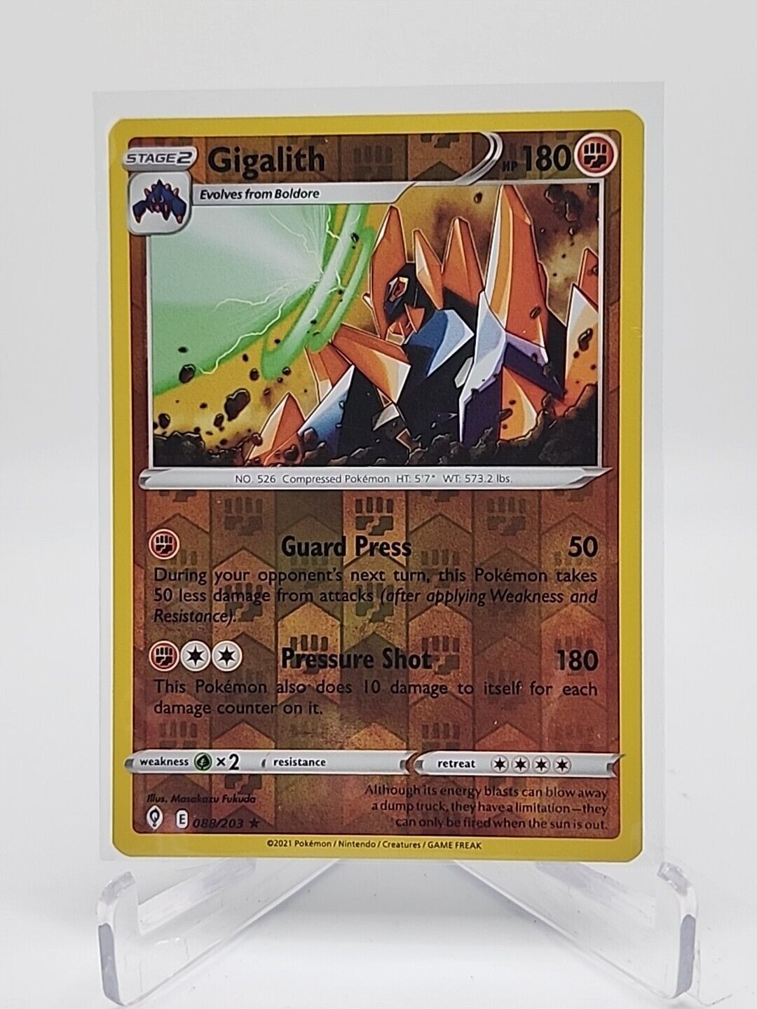 Gigalith [Reverse Holo]  88/203 Pokémon TCG Evolving Skies