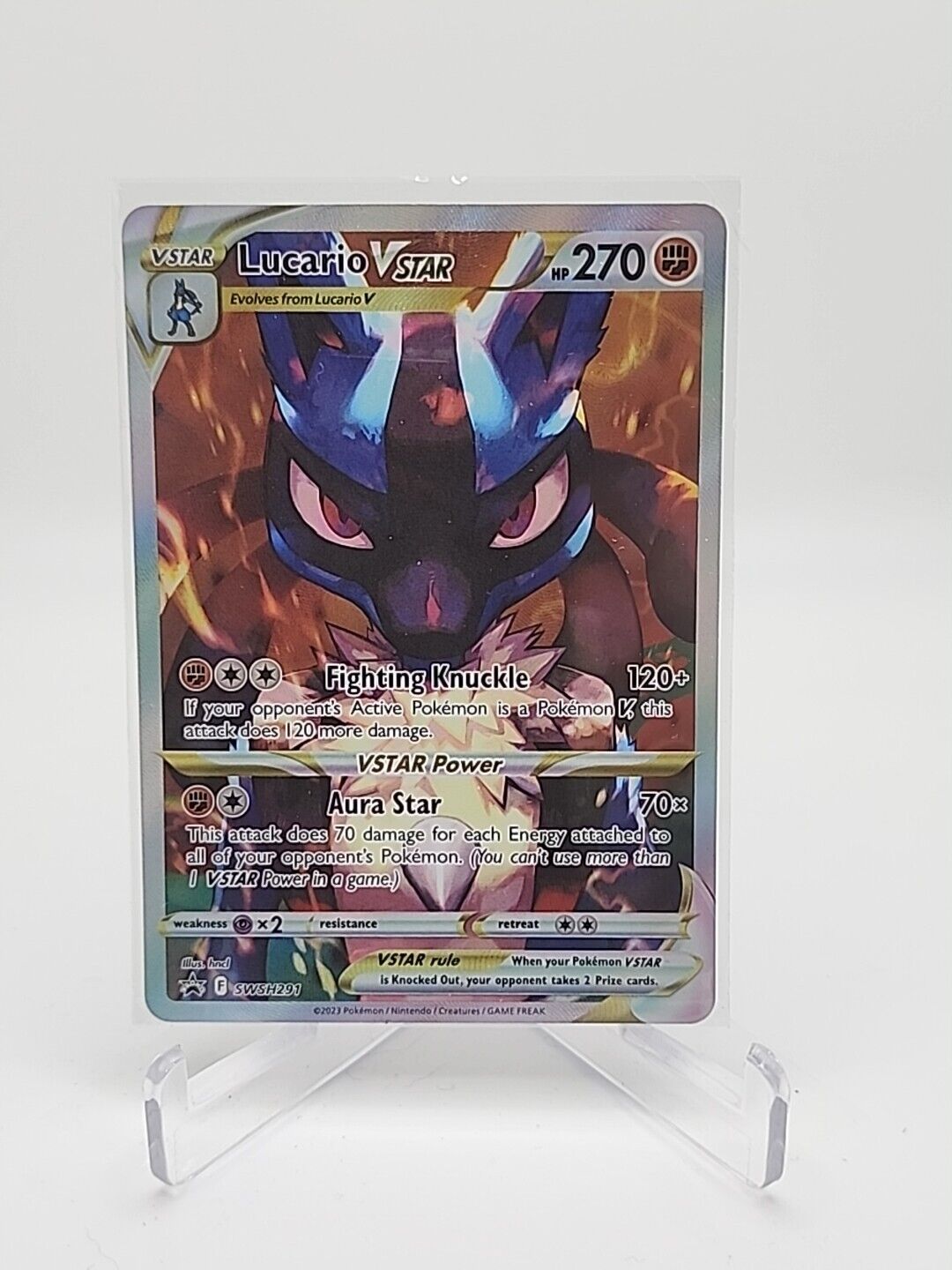 Lucario VSTAR SWSH291 Black Star Promo Pokémon TGC Crown Zenith