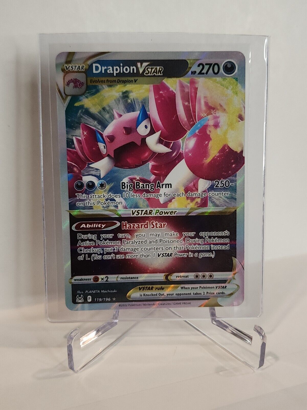 119/196 Drapion VSTAR  Pokémon TGC Lost Origin