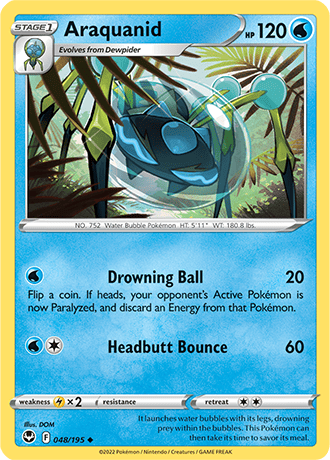 Araquanid  48/195 Pokémon TCG Silver Tempest