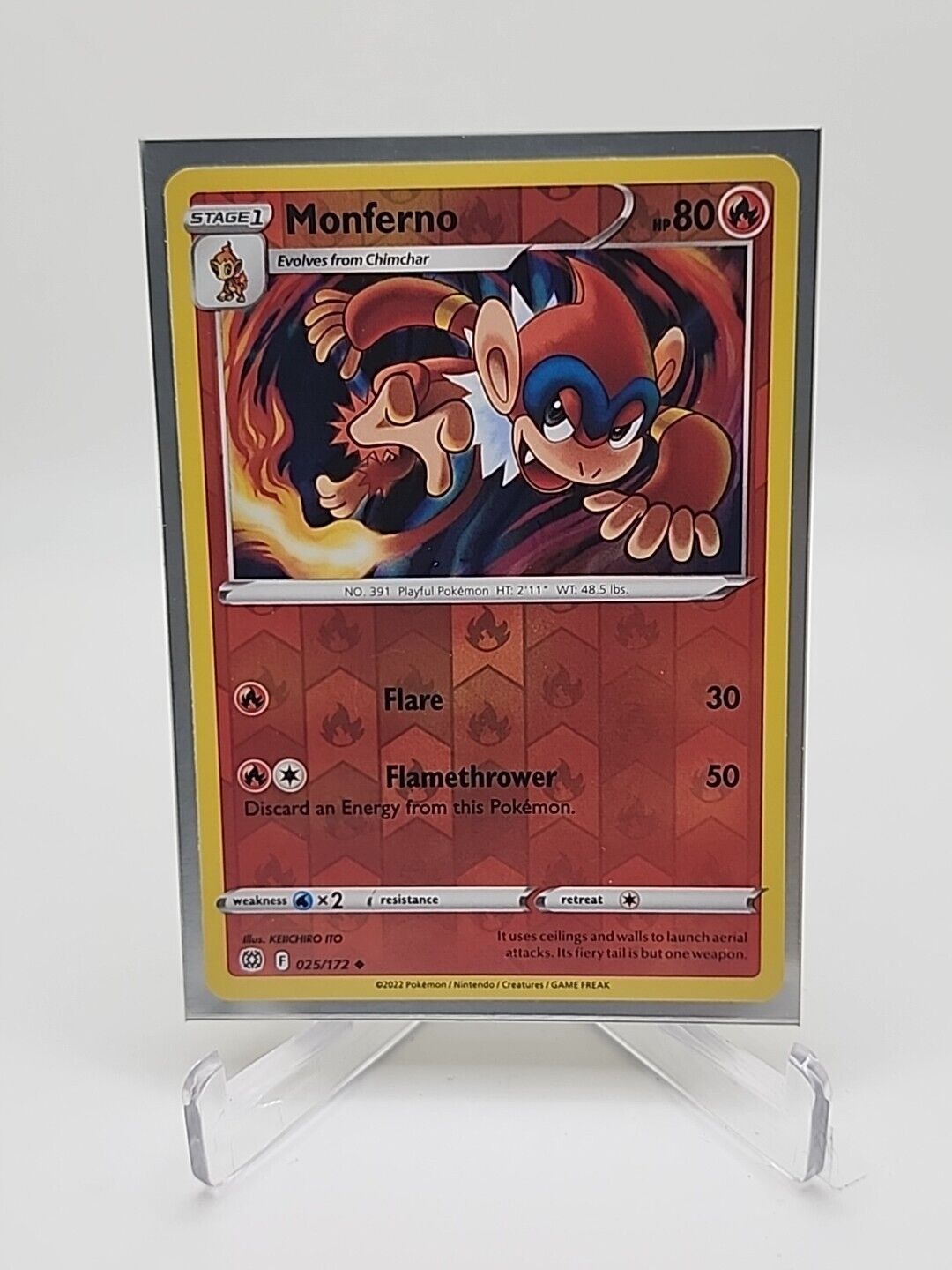 Monferno [Reverse Holo]  25/172 Pokémon TCG Brilliant Stars