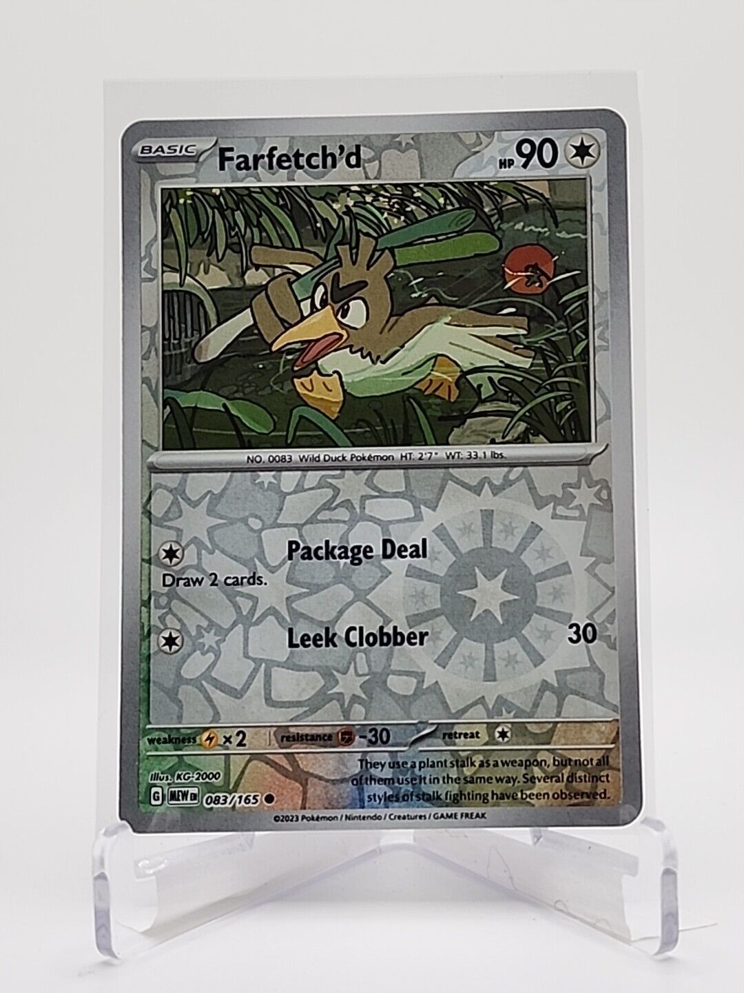 83/165 Farfetch'd [Reverse Holo]  Pokémon TGC Scarlet & Violet - 151