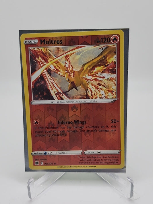 Moltres [Reverse Holo]  21/172 Pokémon TCG Brilliant Stars